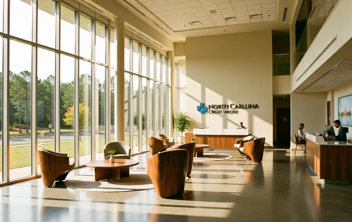 NC SECU Financial Union branch interior